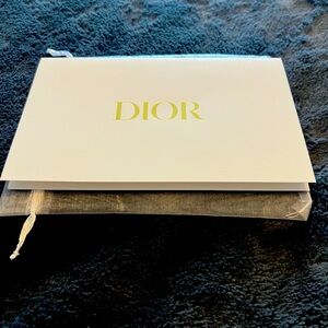 Dior White and Gold Card